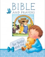Bible and Prayers for Teddy and Me, blue